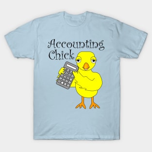 Accounting Chick Text T-Shirt